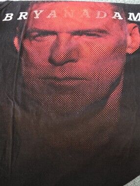 Black Red t-shirt/official BRYAN ADAMS, Reckless 2015 merchandise/Extra Large